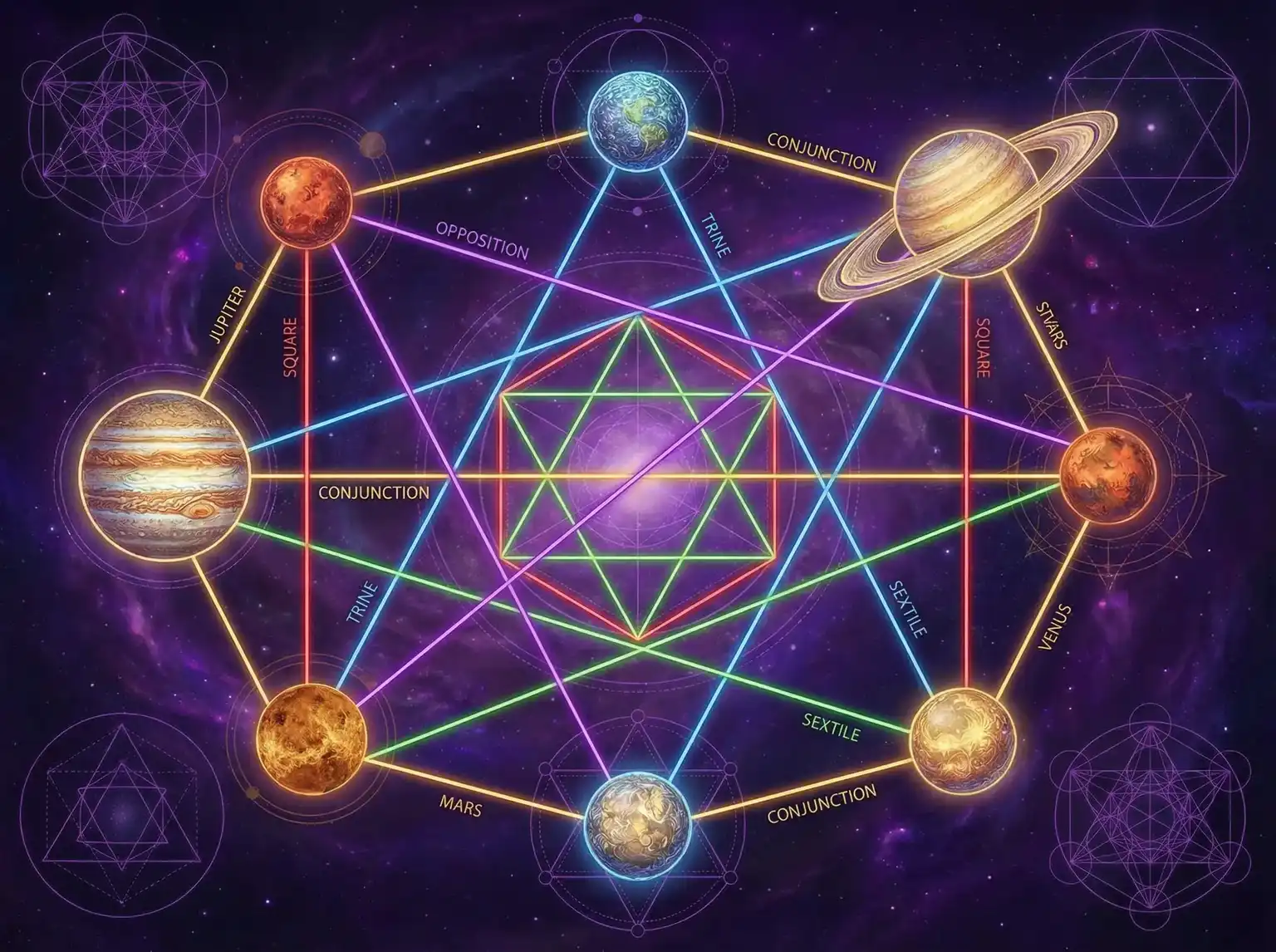 行星相位解读 - 苍空电影全集 | 占星学进阶